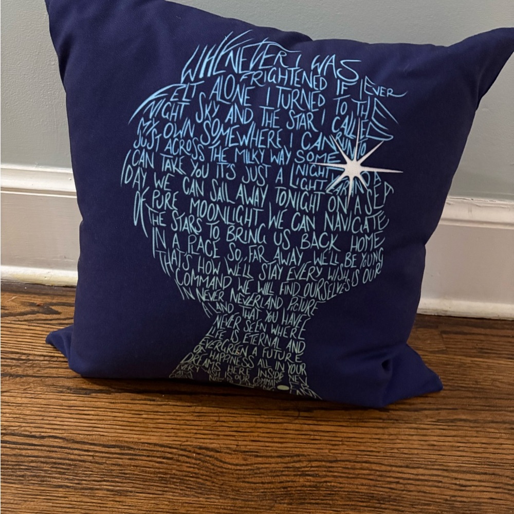 Finding Neverland Musical Decorative Pillow Cover (NO insert included)